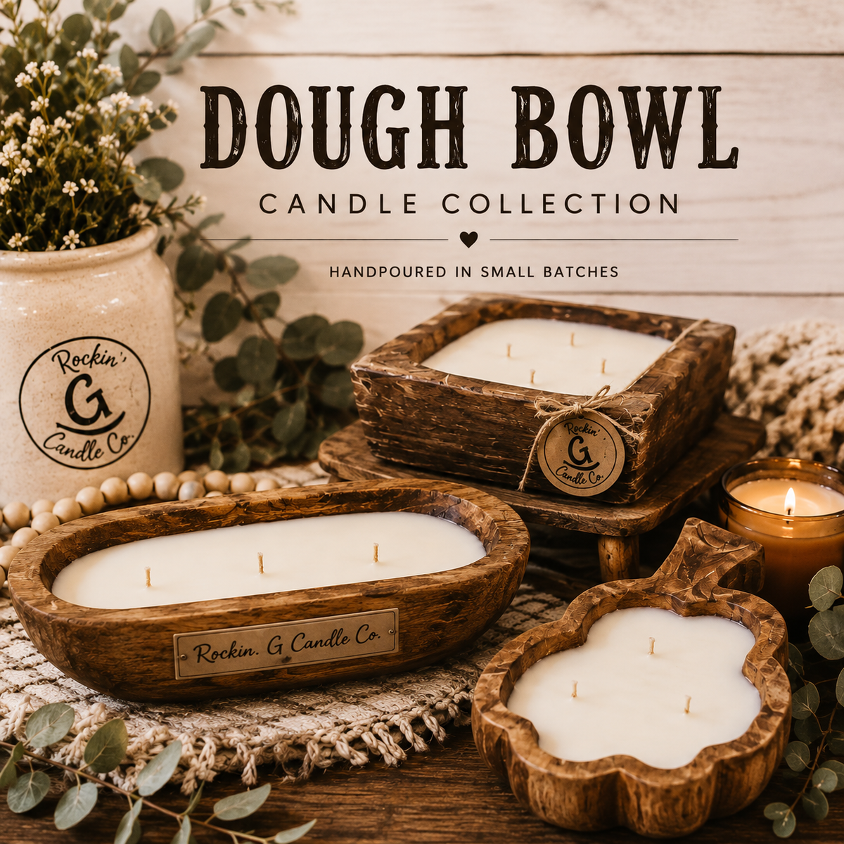 Rockin' G Candle Co. Dough Bowl Candle Collection